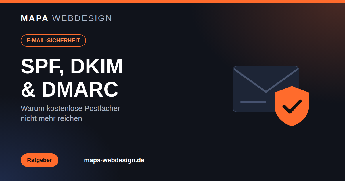 SPF, DKIM & DMARC: Warum kostenlose Postfächer nicht mehr reichen