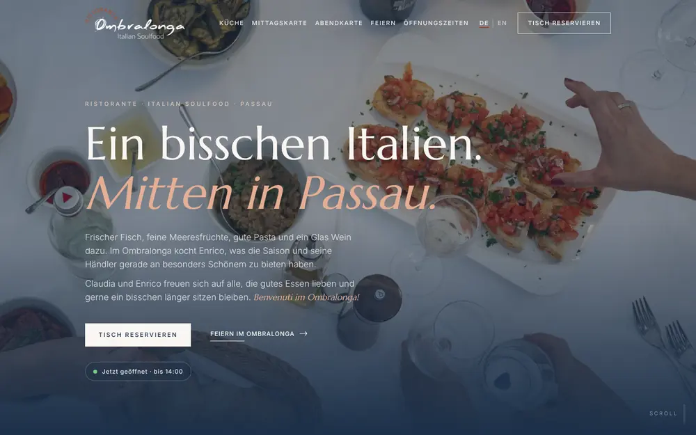 Konzept Ombralonga Italian Soulfood in Passau