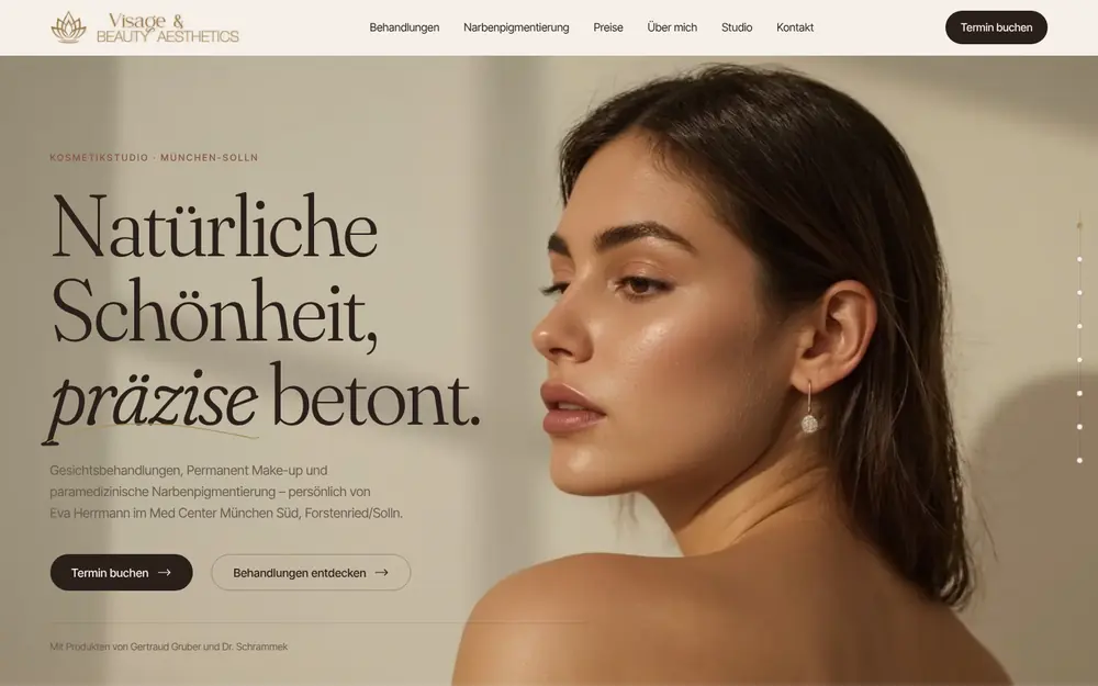 Konzept Visage & Beauty Aesthetics in München